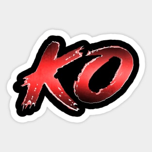 Street Fighter style KO Sticker